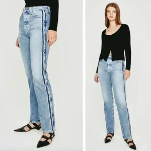AG Adriano Goldschmied Alexxis 360 Straight Leg Jeans Denim 18 Years Presto